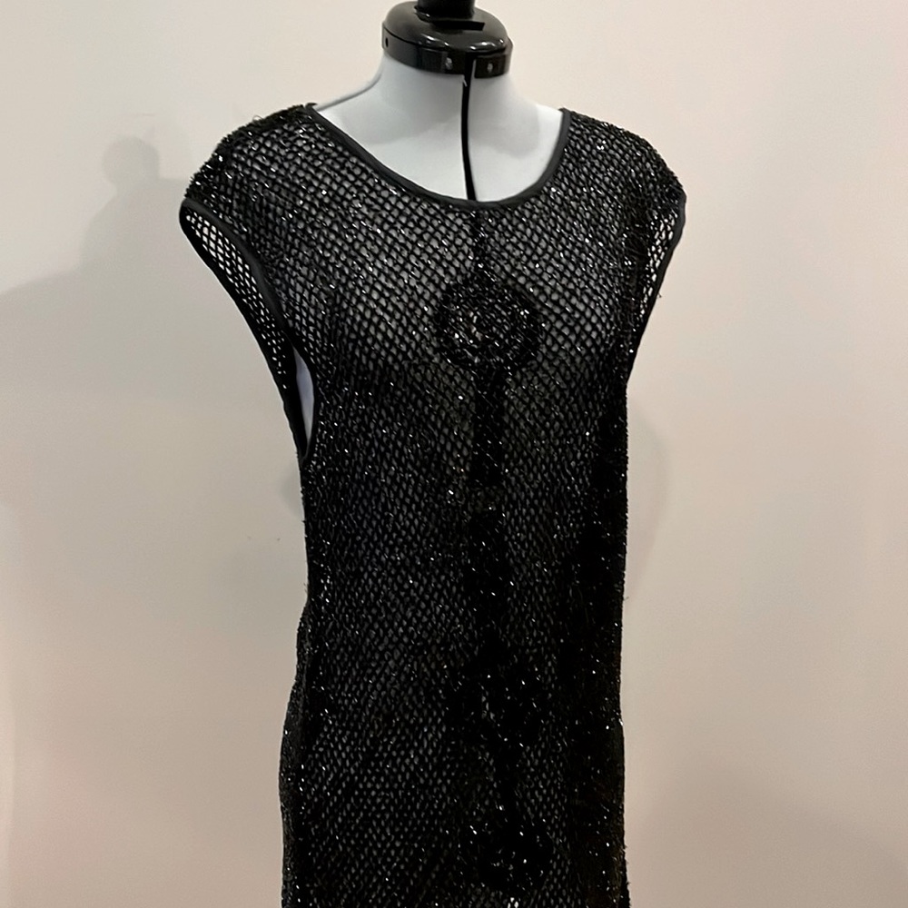 All Saints hand crochet beaded dress, long blouse